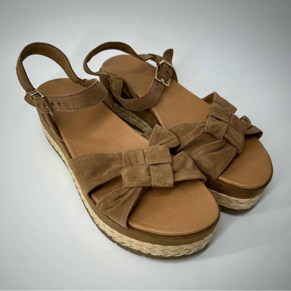 UGG Brown Platform Sandals Size 10